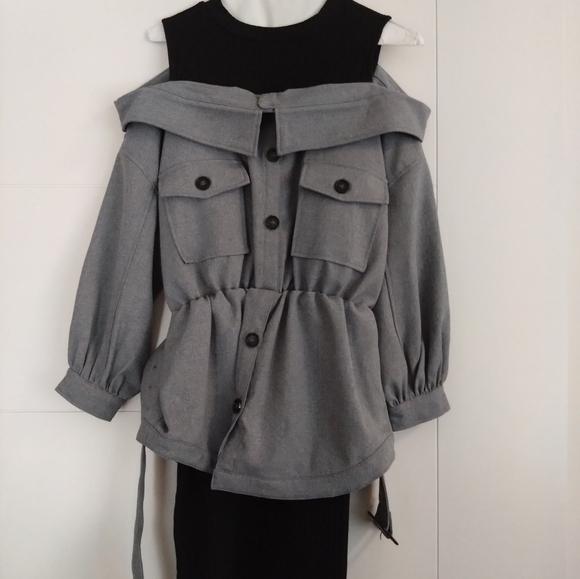 Cecil McBee Blue Trench style dress Size M - Picture 2 of 16